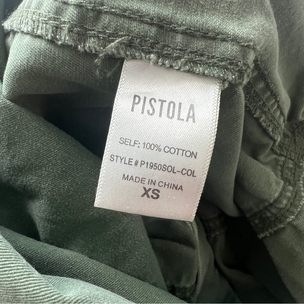 pistola Olive Green Short-Sleeve Utility Jumpsuit - Picture 5 of 15